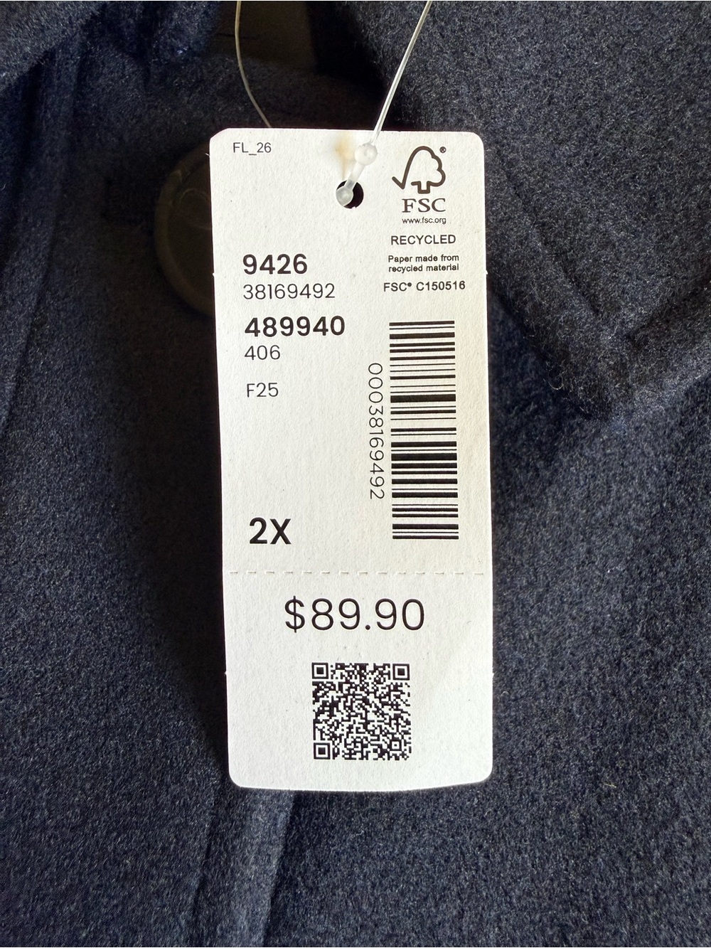 Reitmans Navy Button-Front Jacket - Picture 2 of 6